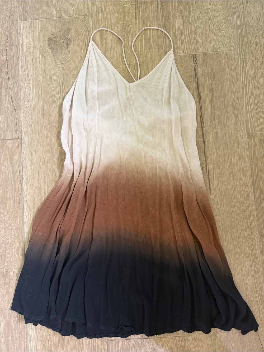 Women's Ombre Dress — Beige to Brown to Black